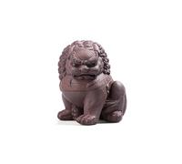 Tea Pets Purple Sand Tang Lion Statue Tea Pet Desktop Ornaments Mascot Handmade Sculpture Tea Game Home Decoration Crafts Figurines