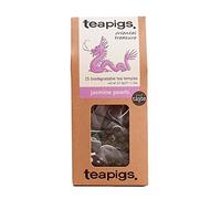 Tea Pigs Jasmine Pearls Tea Bags Made with Whole Leaves, Pack of 15