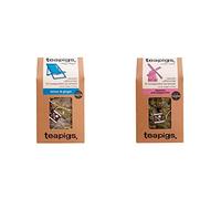 Tea Pigs Teapigs Lemon and Ginger Tea Bags Made With Whole Leaves (1 Pack of 50 Tea Bags) & Teapigs Liquorice and Peppermint Tea Made With Whole Flowers (1 Pack of 50 Tea Bags)