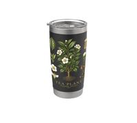 Tea Plant Camellia sinensis Vintage Botanical Anatomy Study Stainless Steel Insulated Tumbler