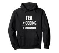 Tea Plus Coding Equals Programming Math Equation Pullover Hoodie