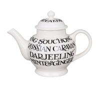 Tea Pot: 4 Mug Emma Bridgewater Black Toast 4 Mug Teapot, Ceramic