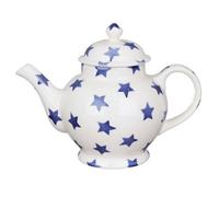 Tea Pot: 4 Mug Emma Bridgewater Blue Star Teapot, Ceramic
