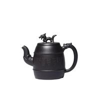 Tea Pot 420ml Purple Clay Teapot Master Handmade Dragon Pot Raw Ore Black Mud Kettle with Infuser Zisha Teaset Teapot for Infuser (One Color 420ml)