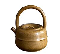 Tea Pot for Everyday Use 450ml Ceramic Chinese Teapot Tea Pot Home Accessories Cheerful and Bright Gift(D)