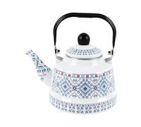 Tea Pot for Stove | 2.5L Retro Enamel Teapot | Teapot Stove Top - for Home Kitchen Dorm Picnic Camping Yards Porches Gardens Lawn Party