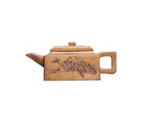 Tea Pot Household Handmade Square Pot Creatively Carved Tea Ceremony Kung Fu Tea Set Teapot for Infuser