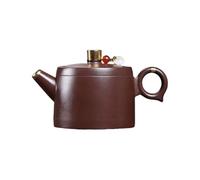Tea Pot Household Large Tea Maker Tea Set Creative Handmade Purple Clay Teapot Gift Teapot for Infuser (A One Size)