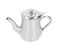 Tea Pot, Stainless Steel Pot with Filter Rust Proof Oil Container Pot for Kitchen Hotel Restaurant Classic Teapot Stove Top 500ml(本色)