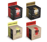 Tea Rebellion Authentic Variety Gift Box - 12 Tea Bags per Box, Featuring Herbal Teas, Flavors of Lemon Verbena, Red Hibiscus, White Prakash & Kathmandu Cosmos in Premium Loose Leaf Tea
