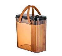 Tea Residue Filter Bucket with Leathers Handle Small Trash Can Room Drain Garbage Container Easy to Clean Residue Filter Portable Construction Easy to Clean Design Handle