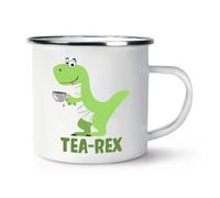 Tea Rex Dinosaur Enamel Mug Cup