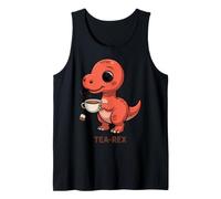 Tea Rex Funny Dinosaur Teacup Pun Toddler Boy Girl Cute Baby Tank Top