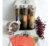 Tea Selection Gift Set - Tea Gift Box - 5 Speciality Blends - Ideal Gifts For Women & Men, Birthday, Anniversary & Mothers Day, Assorted Tea Hamper, Herbal, Green, Black, Lemon 100g (100 cups)