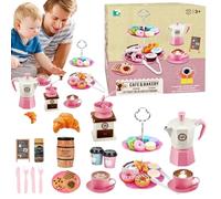 Tea Service Toys for Girls, Tea Time Simulation Toy - Tea Time Game Set, Princess Tea Time Simulation Toys for Friends, Family, Boys and Wire