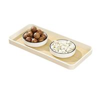 Tea Serving Tray,Kitchen Platter Trays - Simple Decorative Table Serving Platters for Tea Coffee Drinks Beverages Food and Desserts