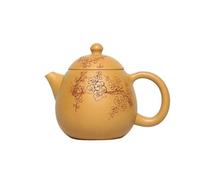 Tea Set for Adults Chinese Teapot Yixing Purple Clay Pot Pure Handmade Original Gold Dragon Egg Kung Fu Tea Set Small Capacity 250ml Portable Tea Sets