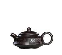 Tea Set for Adults Handmade Circle Pot Raw Ore Black Mud Tea Maker Kettle Zisha Set Ornaments 140ml Creative Purple Clay Teapots Master Portable Tea Sets