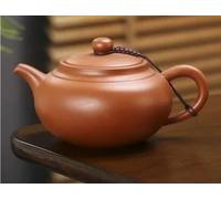 Tea Set for Adults Handmade Kettle Tea Set Customized Gifts Authentic Yixing Teapot Purple Clay Xishi Pot Beauty Portable Tea Sets(Type-I)