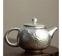 Tea Set for Adults Handmade Kung Fu Tea Set Luxury 999 Pure Silver Porcelain Gilded Health Pot Portable Tea Sets