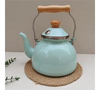 Tea Set for Adults Household Milk Tea Pot Electromagnetic Gas Open Fire Universal 2.5L Elegant Teapot Thickened Enamel Whistling Kettle Water Portable Tea Sets(Type-C)