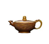 Tea Set for Adults Household Tea Making Tool Chinese Style Retro Pure Handmade Dragon Bone Gold Sand Pot Yixing Purple Portable Tea Sets