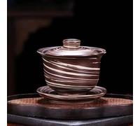 Tea Set for Adults Jianshui Pure Handmade Mixed Clay Ceramic Kung Fu Tea Set Drinkware Ceremony Portable Tea Sets(A)