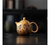 Tea Set for Adults Kung Fu Tea Set 24k Gold Teapot Pure Cup Personal Special Master Pot Home Portable Tea Sets(Type-B)