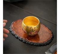 Tea Set for Adults Kung Fu Tea Set 24k Gold Teapot Pure Cup Personal Special Master Pot Home Portable Tea Sets(Type-E)