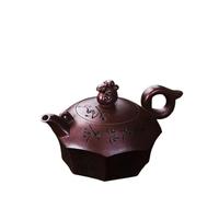 Tea Set for Adults Kung Fu Tea Set Pot, Original Mine, 300ml Clay Teapot Half Handmade Purple Blood Sand, Eight Immortals Portable Tea Sets