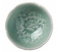 Tea Set for Adults Light Green Teaware Wine Bowl for Tea Ceremony Coffee Mugs Teacup 2Pcs/lot Celadon Peony Ceramic Beautiful Cups Cup Set Portable Tea Sets