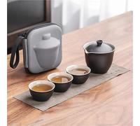 Tea Set for Adults One Pot Three Cup Teapot Tea Ceremony Travel Set Mate Portable Outdoor Making Portable Tea Sets(Type-B)