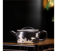 Tea Set for Adults Ore Reducing Roasting Mud Kettle Strainer Zisha Tea Set 190ml Purple Clay Teapot Handmade Large Caliber Pot Raw Portable Tea Sets