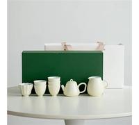 Tea Set for Adults Portable Exquisite Peach Pink Glaze Teaset Handmade Teapot Cup Set Chinese Tea Ceremony Kung Fu Teaware Unique Box Portable Tea Sets(B)