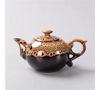 Tea Set for Adults Tea Sets Service Red Teapot Creative Gifts Kiln Change Glaze Traditional Pot, Elegant Design Portable Tea Sets(Type-C)