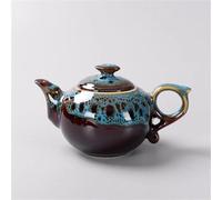 Tea Set for Adults Tea Sets Service Red Teapot Creative Gifts Kiln Change Glaze Traditional Pot, Elegant Design Portable Tea Sets(Type-E)