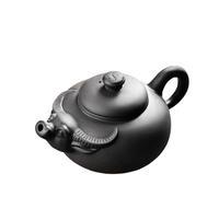 Tea Set for Adults Yixing High Capacity Purple Clay Tea Pot Kung Fu Set Red Mud Handmade Bull Spirit Heavenly 600ml Portable Tea Sets(A)