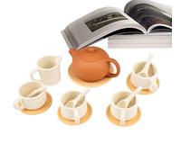 Tea Set for Kids | Silicone Kitchen Toy | Princess Tea Time Set | for Boys Preschoolers Playdates Birthday Holiday Family Night Playroom Kindergarten Daycare Centers Home