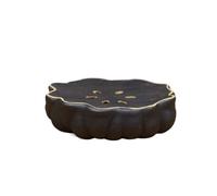 Tea Set Purple Sand Tea Set Accessories Lotus Leaf Dried Tea Tray Drainage Type Tea Tray Coffee Pot Base Chinese Tea Set(B)