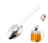 Tea Spoon - 5.91 Inch Stainless Steel Pressure Spoon | Loose Leaf Infuser | Fine Hole Filter | Steeper Long Handle for Bowl Cup, Home, Office, Travel, Brewing