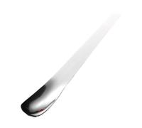 Tea Spoon Long Handle Stainless Steel Serving Stirring Scoop | Flat Edge Ice Cream Spoon for Sorbet Parfaits Sundaes Pudding Coffee Latte Cocktail Party Restaurant large
