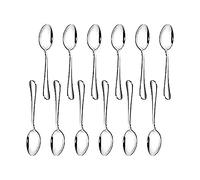 Tea Spoons Set of 12 Stainless Steel 5.12x0.98in Small Coffee Spoons Set Mini Oval Dessert Spoon Ideal for Black Tea Soup Hot Chocolate Coco Drinking Ice Cream Sundae Appetizer(#5)