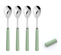 Tea Spoons Set Porelain Handle 18/8 Stainless Steel 4pc Teaspoon Set Turquoise