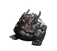 Tea Statues Purple Clay Pottery Tea Pet Toad Ornaments Handmade Statue Living Room Coffee Table Decoration Tea Set Accessories Desktop Pet