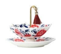 Tea Strainer, Ceramic Rotating Brewing Tool Umbrella Infuser Durable Portable Style, for Tea, Coffee, Home, Office, Traveling, Camping, Apartment