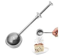 Tea Strainer - Cooking With Dusting | Fine Flour Spoon | Sugar Powder Spoon, Stainless Steel Tea Strainer, Multifunctional Flour Sprinkler, Ideal For Any Con