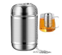 Tea Strainer,Fine Mesh Stainless Steel Tea Infuser - Reusable Food Strainers for Food Steeping Brewing Making Outdoor Travel Offices Camping Party Daily