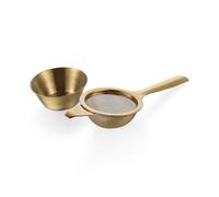 Tea Strainer for Loose Tea,Stainless Steel Tea Strainer and Bowl,Small Sieve Fine Mesh(Style 3)