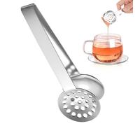 Tea Strainer - Mini Tea Strainers | Mesh Teā Infuser, Bag Squeezer Filter Spoon (1 Pcs) Multifunction Tongs for Picking Ice Sugar Lemon Slices, Coffee Accessory | Kitchen Serving Tool