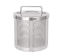 Tea Strainer Spice Ball Tea Infuser Herb Infuser, Stainless Steel with Handle, Extra Large Size ，Silver White Coffee, Office